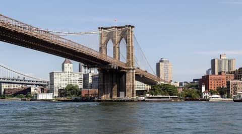 The Brooklyn Bridge over the East River